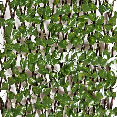 See more information about the Expanding Willow Trellis Artificial Variagated Leaves Design 120x180cm