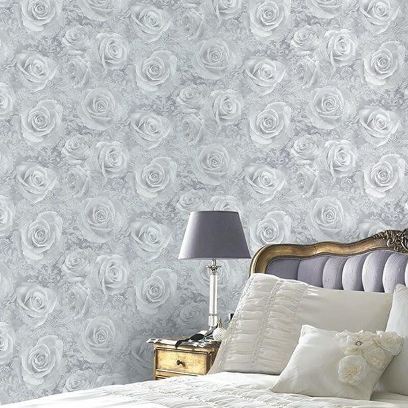 Reverie Silver Wallpaper