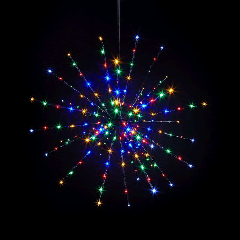 LED Multicoloured Indoor Animated Firework Star Light Mains 60cm