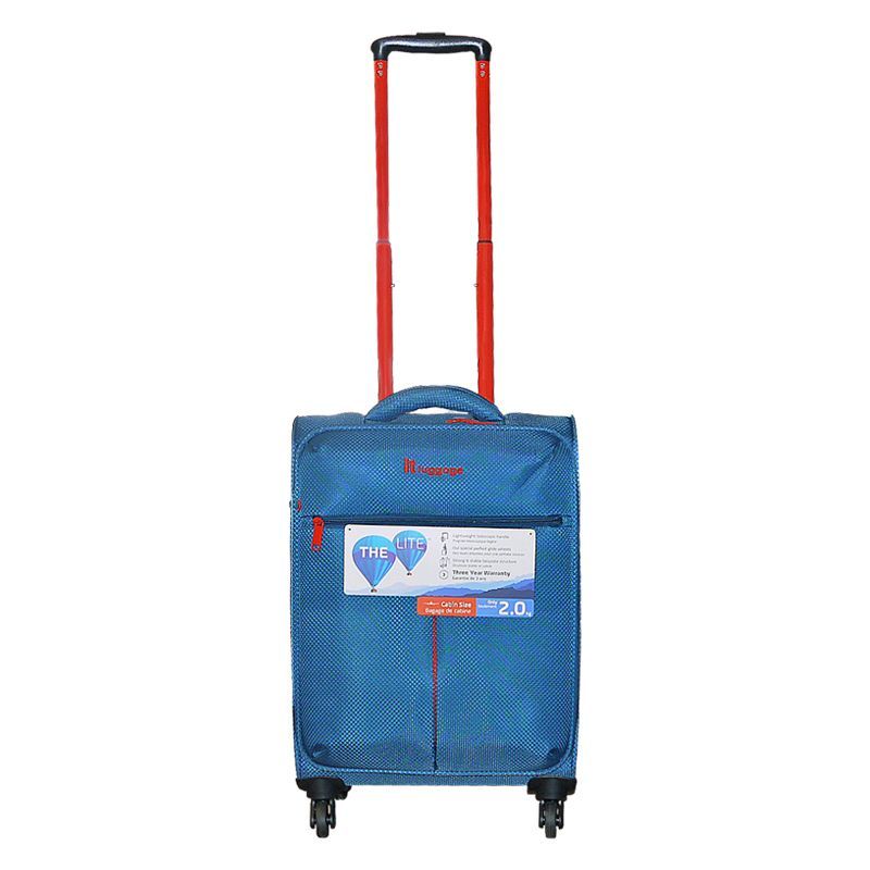 IT Luggage 21 Inch Blue 4 Wheel Spear Lite Suitcase