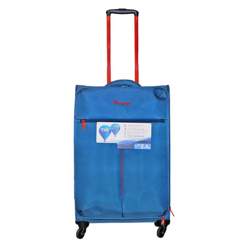 IT Luggage 26 Inch Blue 4 Wheel Spear Lite Suitcase