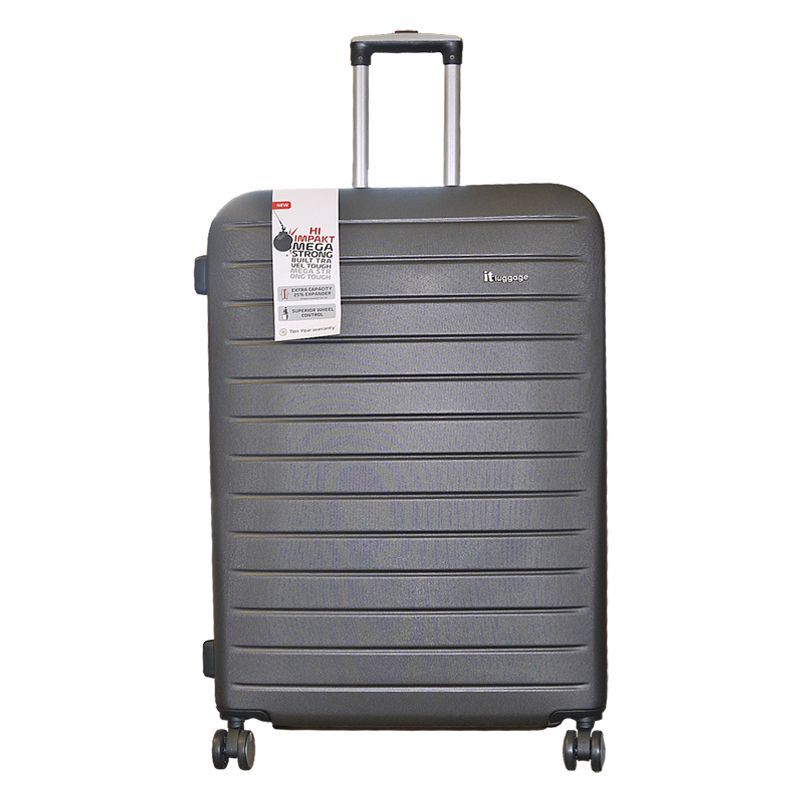 IT Luggage 29 Inch Dark Grey 4 Wheel Legion Suitcase