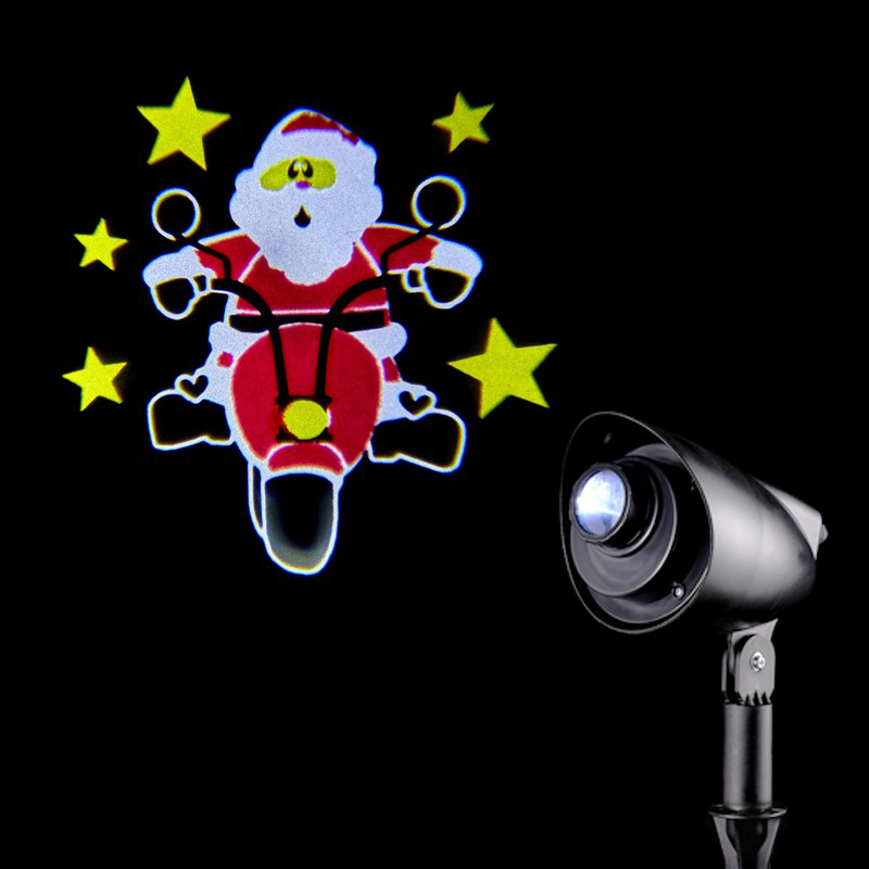 Santa  Motor Cycle Projector LED 31cm
