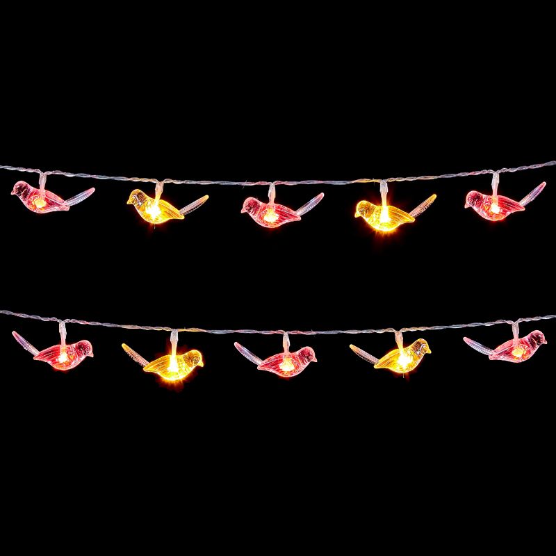 Bird Light Chain Red & Yellow LED 30 Bulbs 2.9m