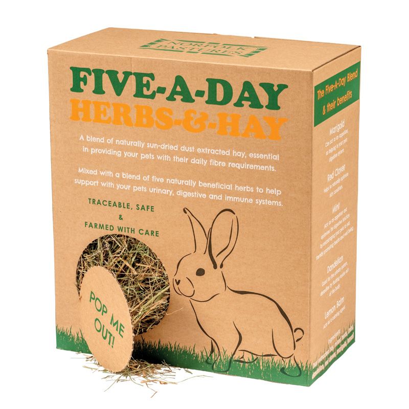 Five-A-Day Herbs and Hay 500g
