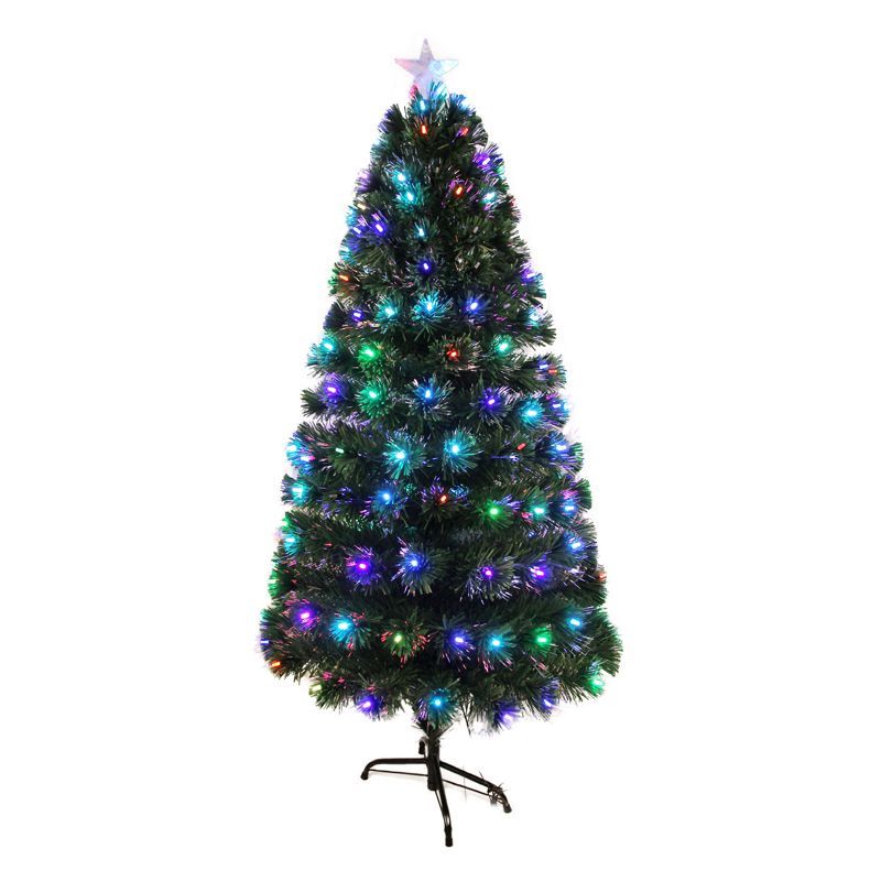 150cm (5 Foot) Dark Green Fibre Optic Classic Christmas Tree