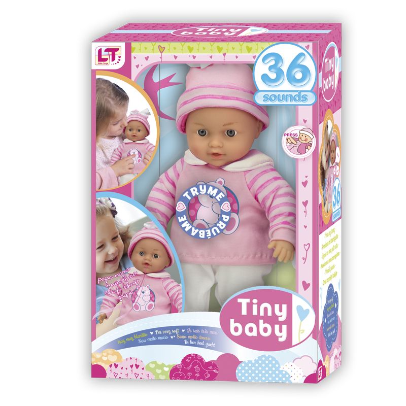 Tiny Baby Toy Doll with 36 Sounds