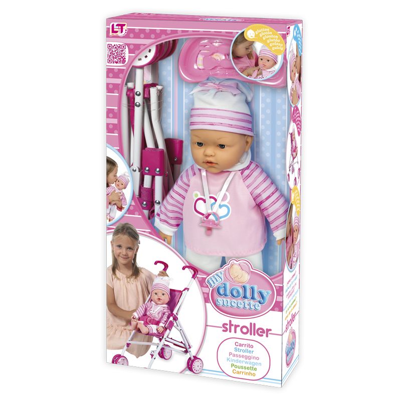 My Dolly Sucette Toy Doll Take a Stroll Set