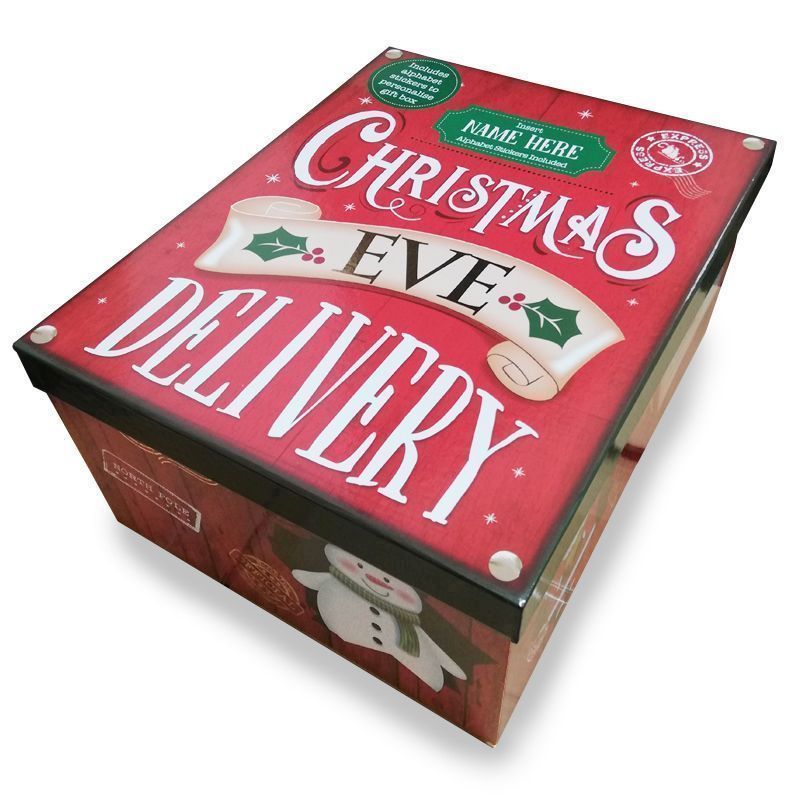 Small Personalised Rectangle Christmas Box