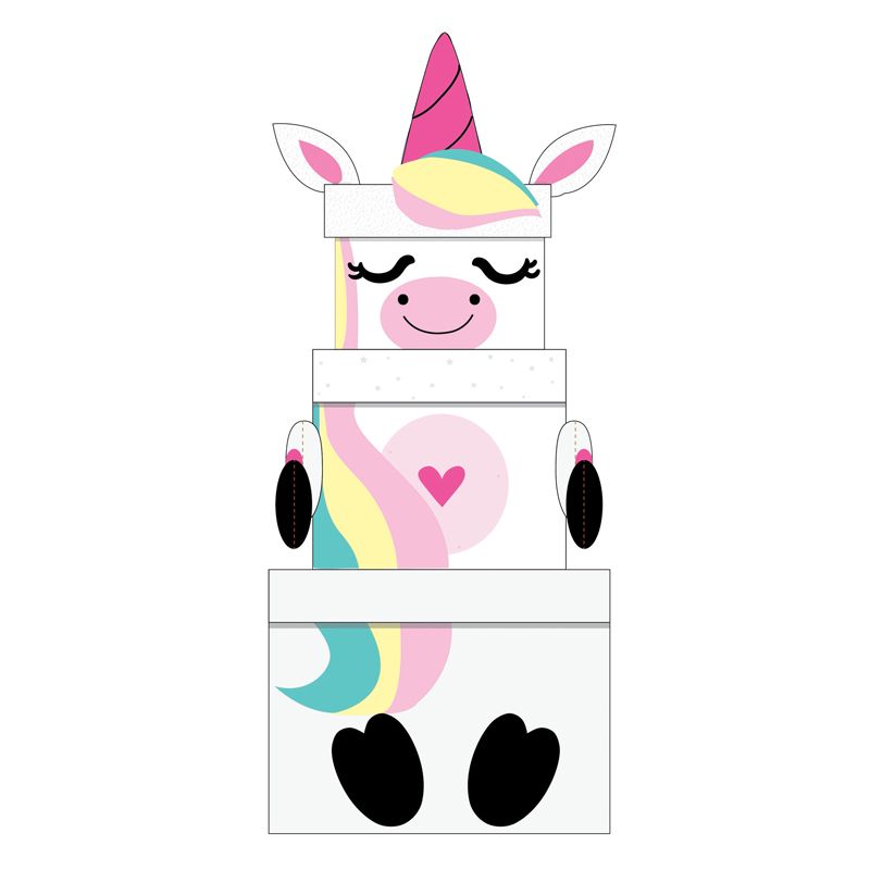 3 Piece Unicorn Plush Gift Box