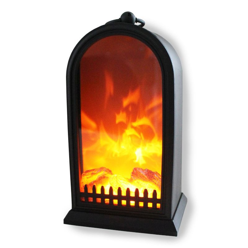 LED Fireplace Lantern Battery Operated - 26cm