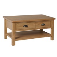 See more information about the Rutland Oak Large Coffee Table Rustic