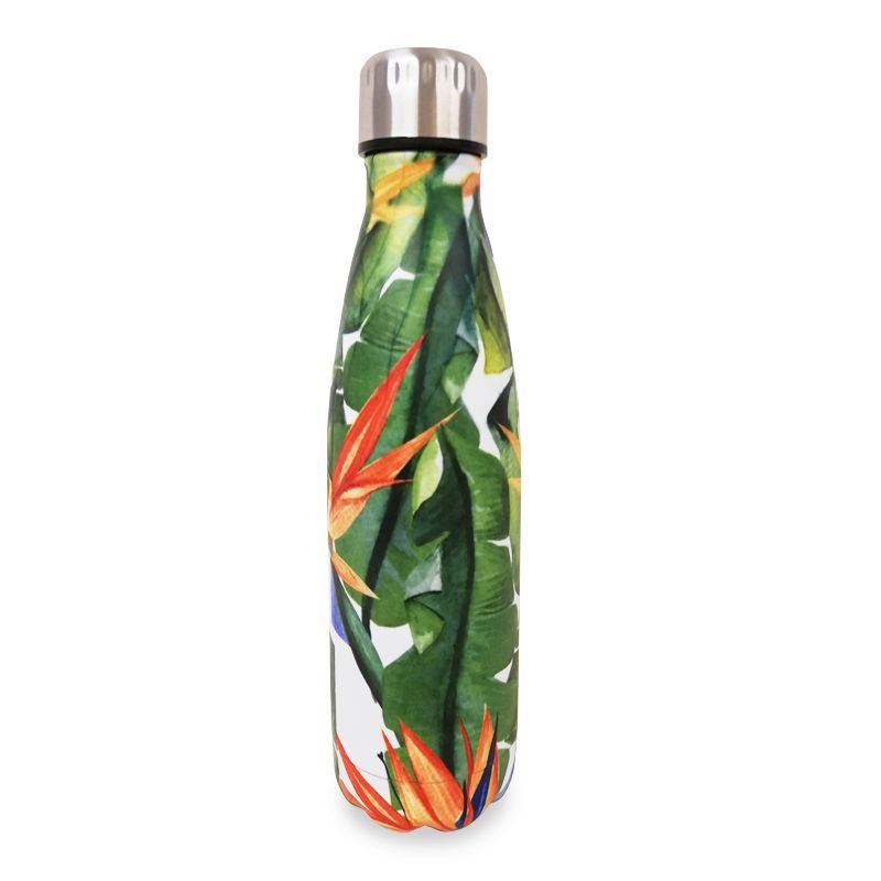 Double Wall Stainless Steel Bottle - Pink Jungle