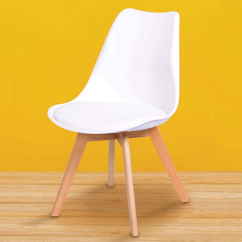 Malmo Dining Chair Beech & White