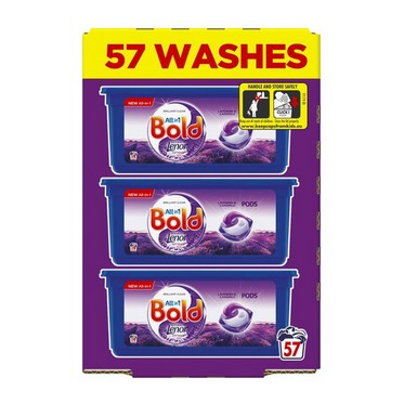 Image of Bold 3 in 1 Washing Capsules Lavender & Camomile 57 Washes