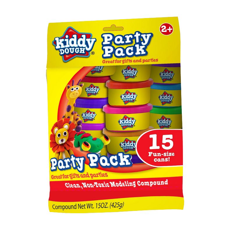 Kiddy Dough Party Pack - 15 Fun Size Pots