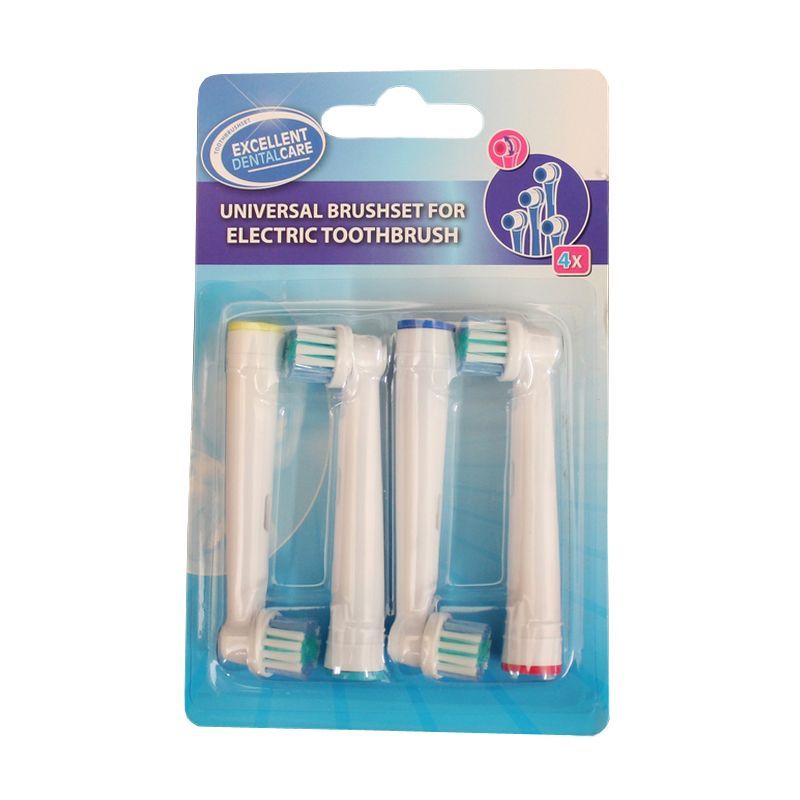 Universal Toothbrush Replacement Head Set - 4 Pack