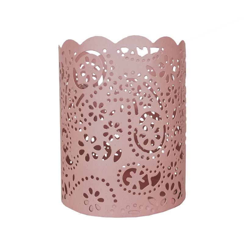 Bloom Laced Tealight Holder Pink