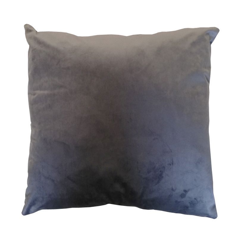 Hamilton McBride Velvet Cushion 55 x 55cm Charcoal