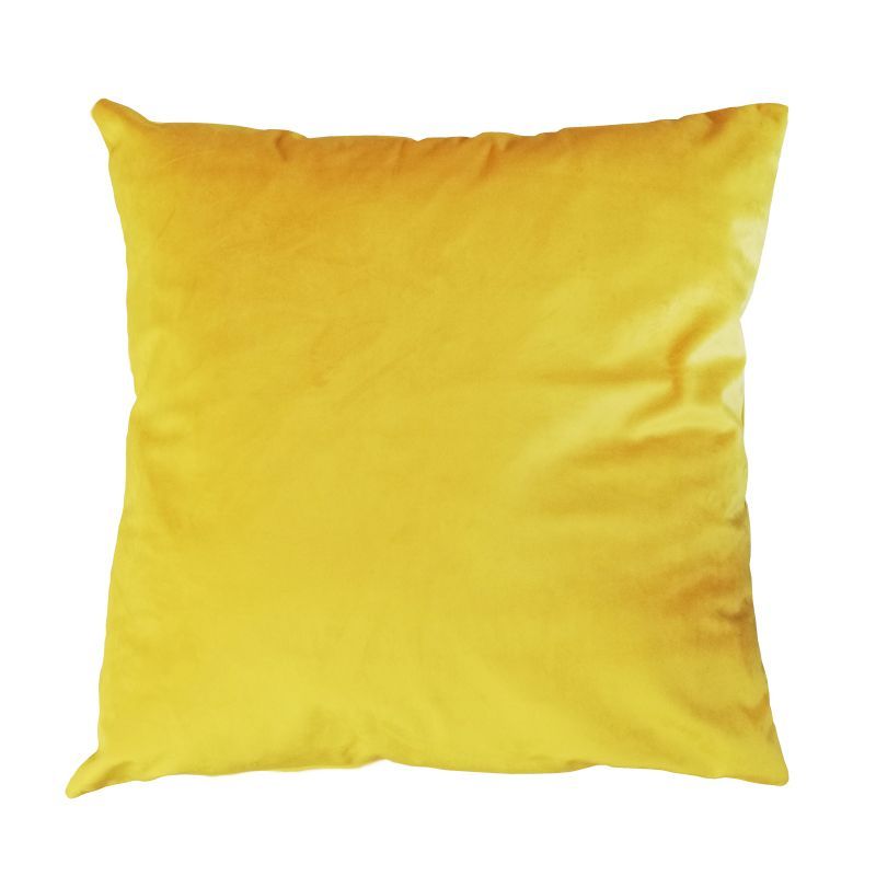 Hamilton McBride Velvet Cushion 55 x 55cm Ochre Yellow