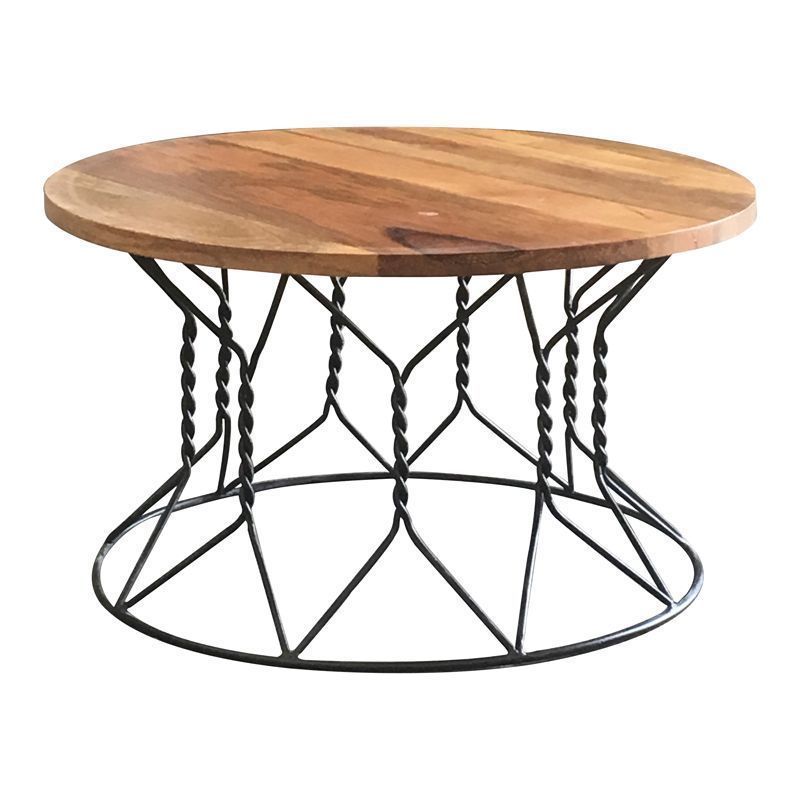 Ravi Solid Wood Round Coffee Table