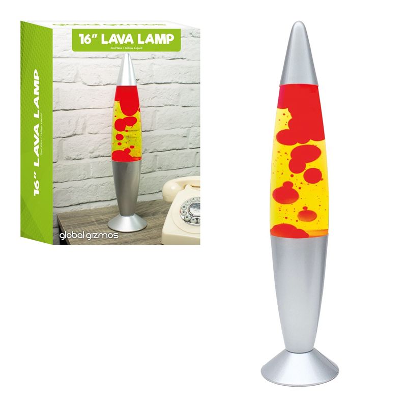 Global Gizmos Red and Yellow Lava Lamp