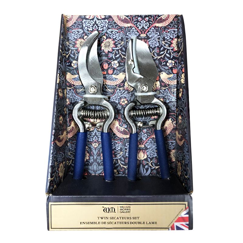 William Morris Strawberry Thief Twin Secateurs Gift Set