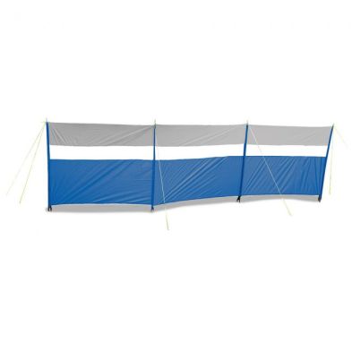 See more information about the Blue 4 Pole Windbreak With Guide Ropes