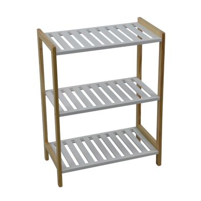 Product photograph of 3 Tier Pine Storage Rack from QD stores