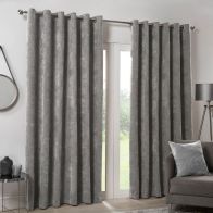 See more information about the Hamilton McBride Silver Italian Velvet Blackout Eyelet Curtains (46" x 54")