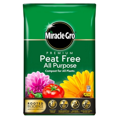 See more information about the Miracle-Gro Premium Peat Free All-Purpose Compost 40 Litre