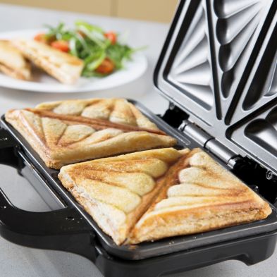 Double Sandwich Toaster Deep Fill Rose Gold 900w