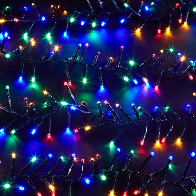 String Cluster Christmas Lights Multifunction Multicolour Outdoor 1000 Led 10m By Astralis