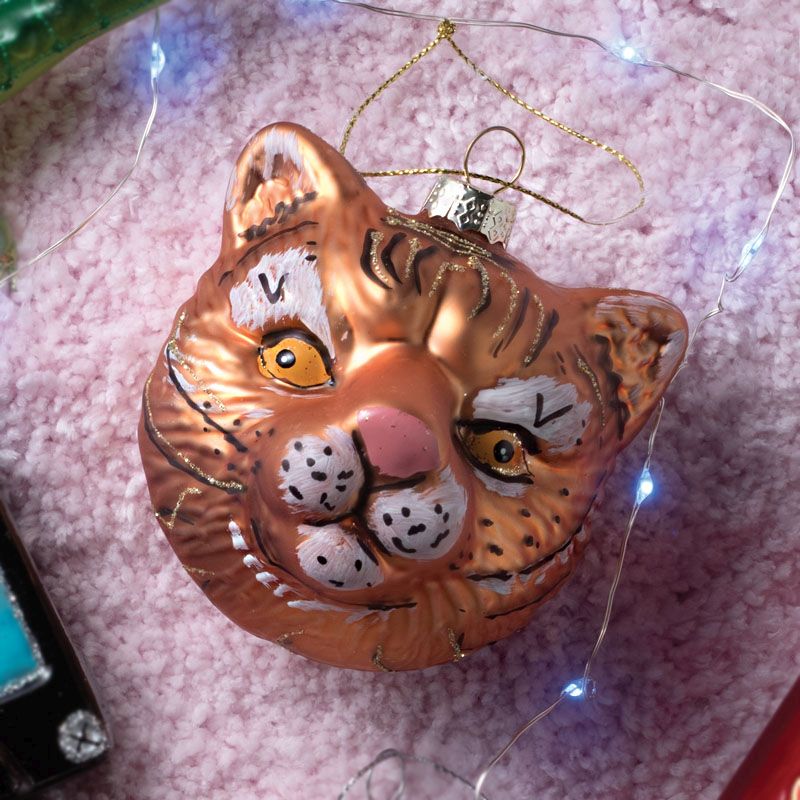 Tiger Glass Bauble