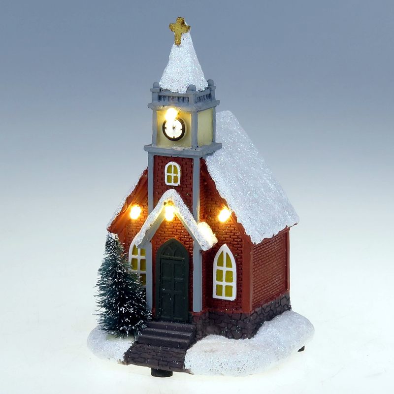 LED Chapel House Christmas Ornament