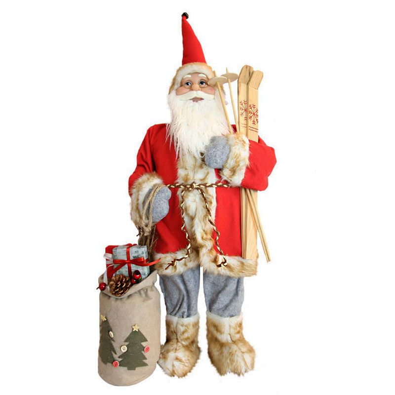 Standing Santa With Presents Figure 32 Inch