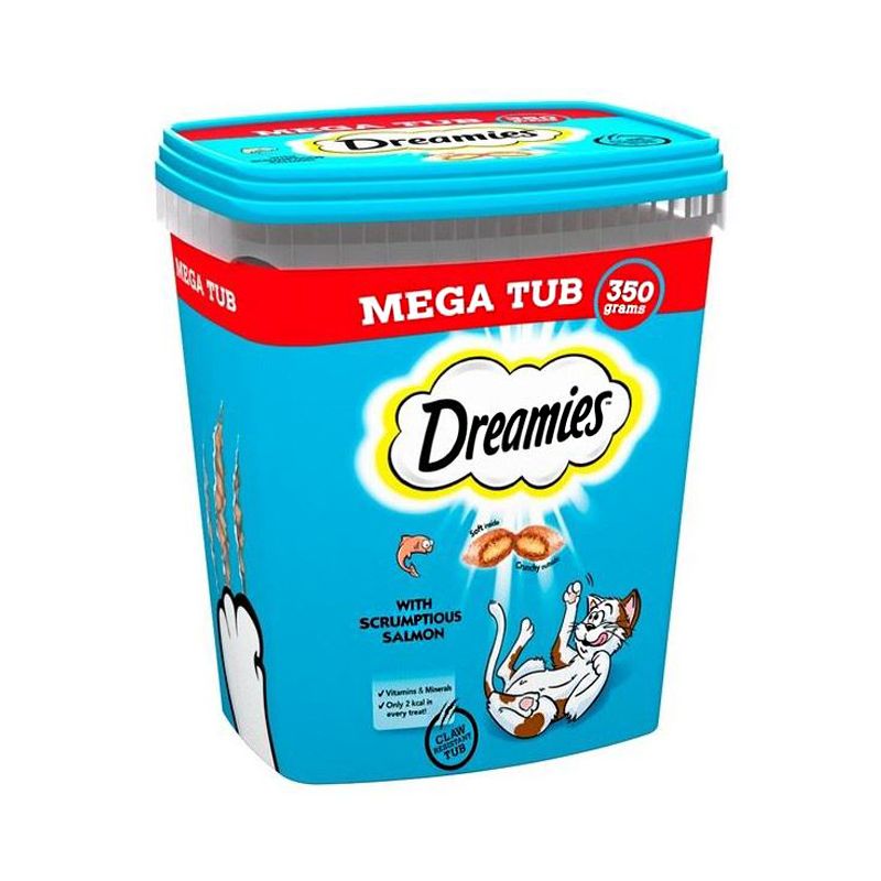 Dreamies Salmon Cat Biscuits Tub 350g