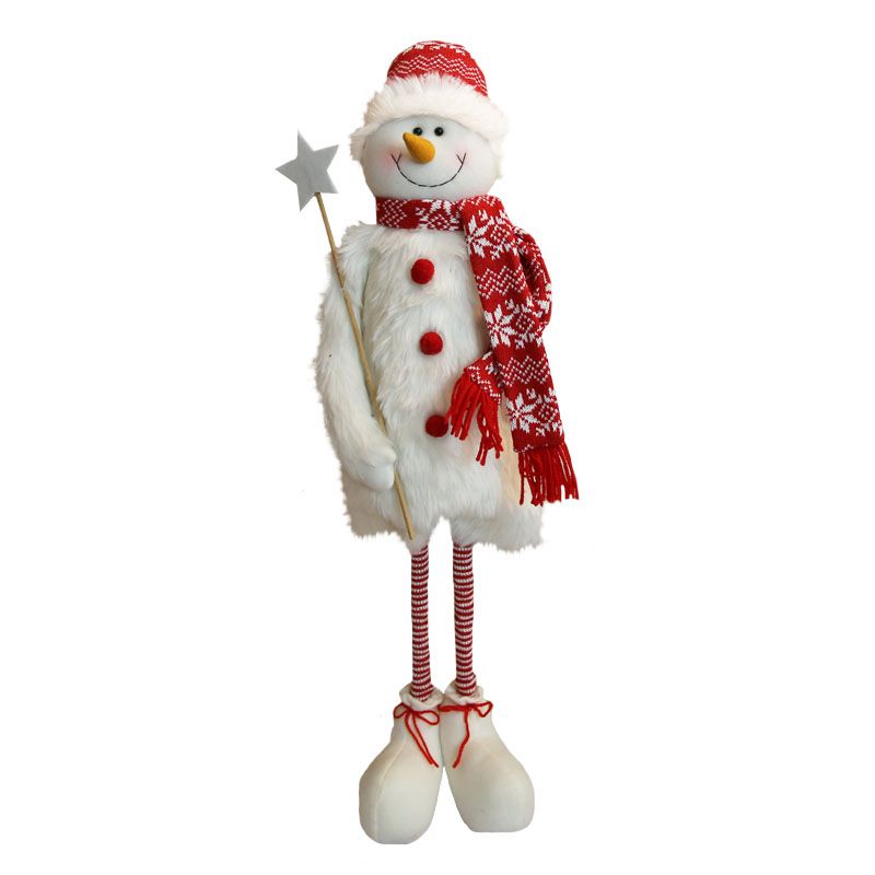 Flexible Standing Snowman Figure 30 Inch