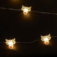 See more information about the 20 LED Reindeer Head String Lights Battery 1.9m