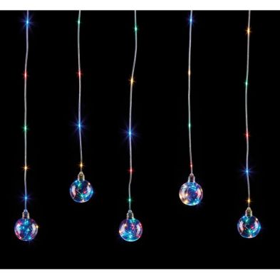 Curtain Bauble Christmas Light Multicolour Indoor By Astralis