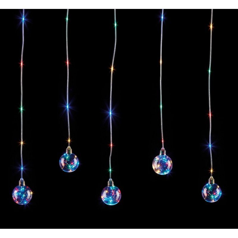 Curtain Bauble Christmas Light Multicolour Indoor by Astralis