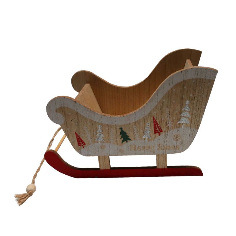 Christmas Wooden Sleigh Decoration