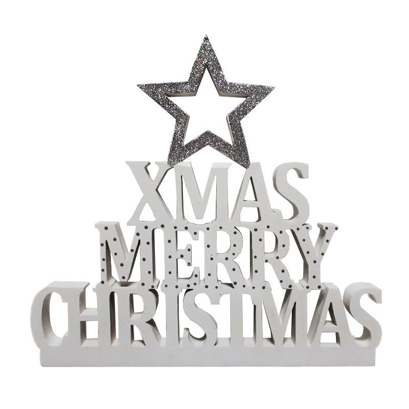 Merry Christmas Star Standing Sign