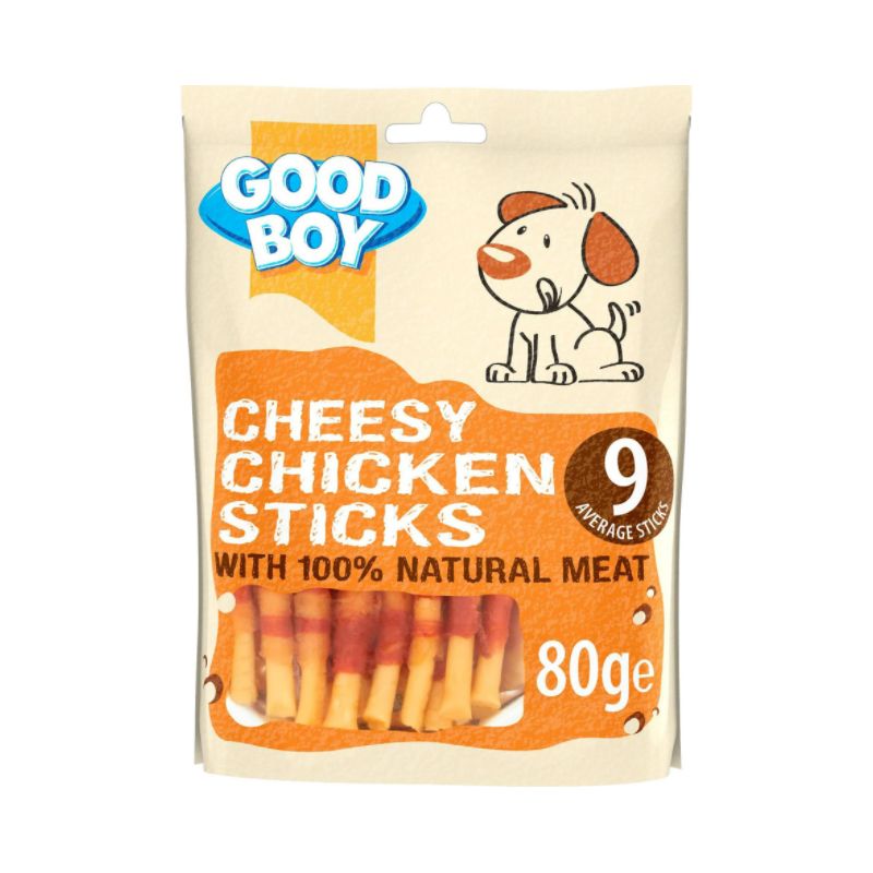 Good Boy Cheesy Chicken Sticks 80g