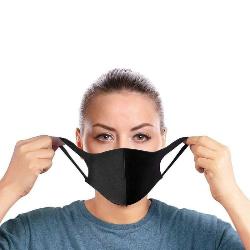 Resuable Face Mask Adult Size In Black