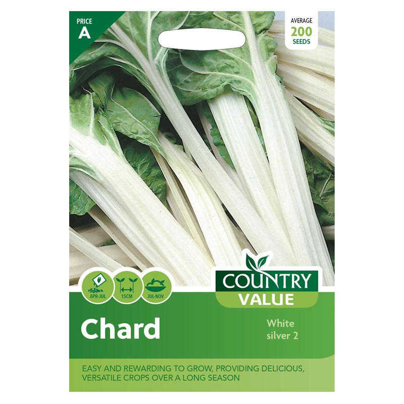 Country Value Chard White silver 2 Seeds