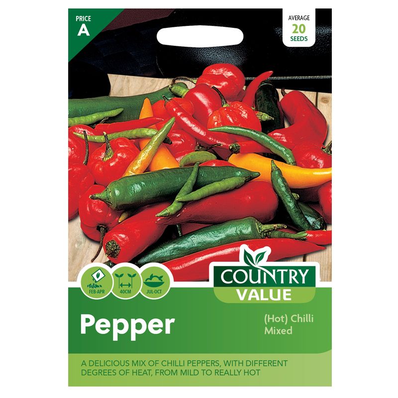 Country Value Pepper Hot Chilli Mixed Seeds