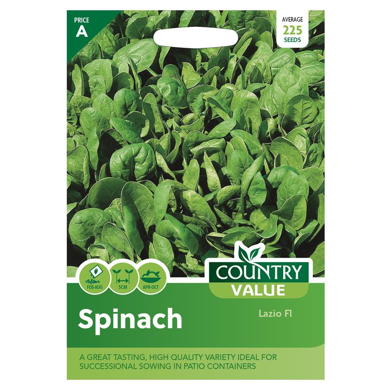 Country Value Spinach Lazio F1 Seeds