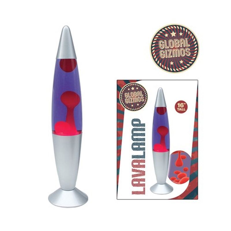 Global Gizmos Purple and Red Lava Lamp
