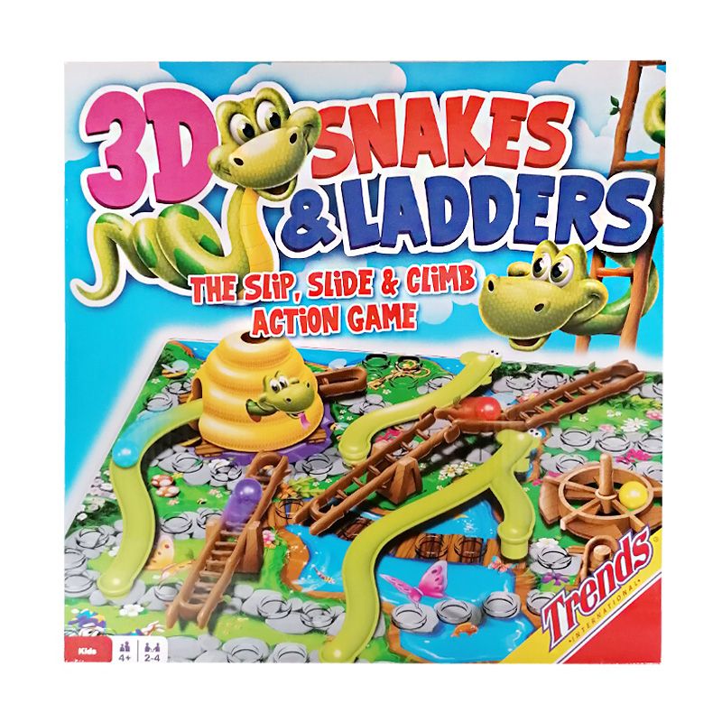 3D Snakes And Ladders Family Board Game